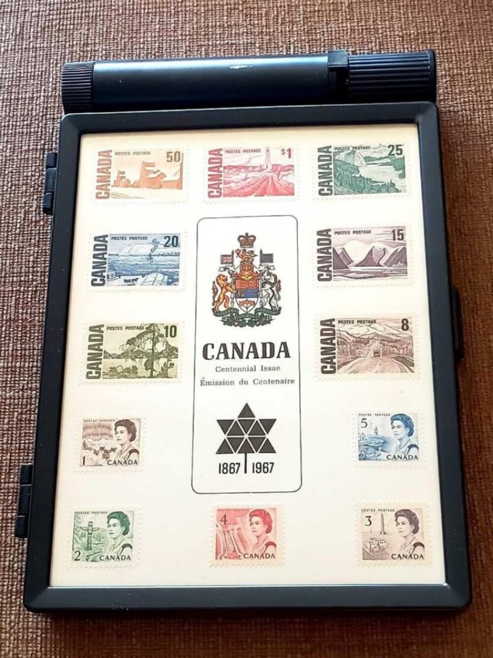 🌈 Antique Centennial Commemorative Stamp Box